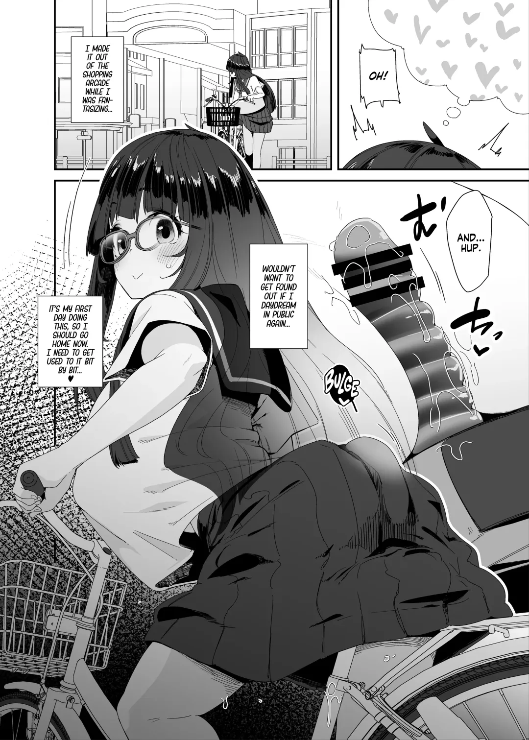 [Maeshima Ryou] Dosukebe Kyonyuu Joshi ga Acme Jitensha de Osanpo Onanie suru Hanashi | The Slutty, Stacked Middle Schooler Who Gets Off on her Bike Fhentai - Page 45
