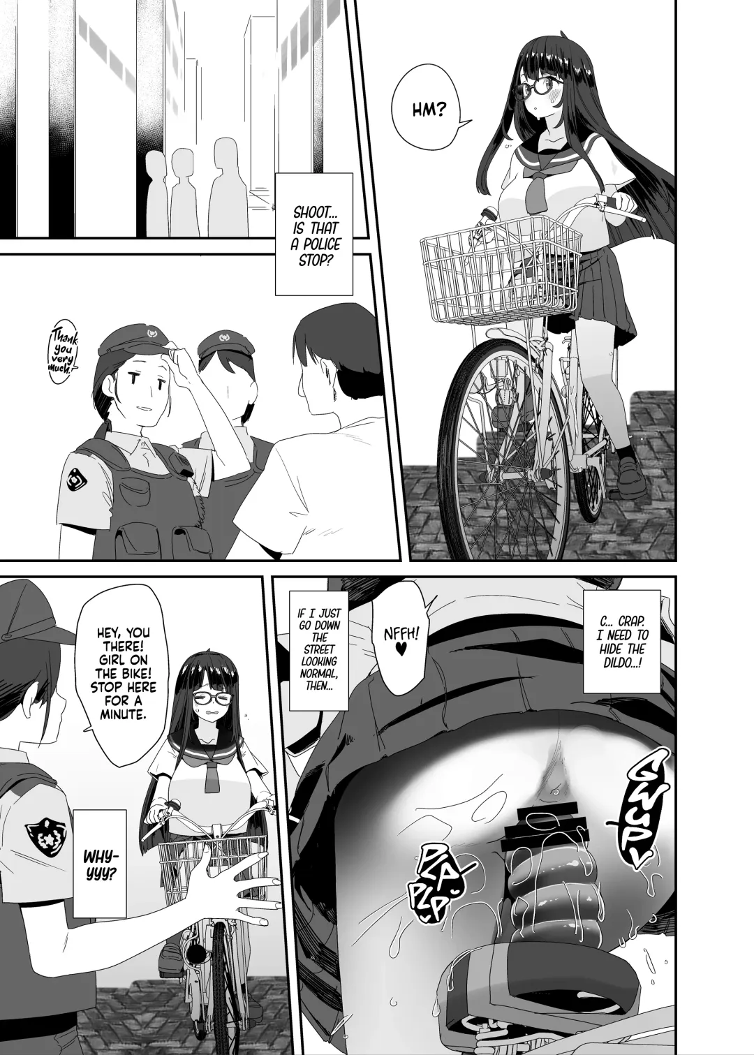 [Maeshima Ryou] Dosukebe Kyonyuu Joshi ga Acme Jitensha de Osanpo Onanie suru Hanashi | The Slutty, Stacked Middle Schooler Who Gets Off on her Bike Fhentai - Page 46
