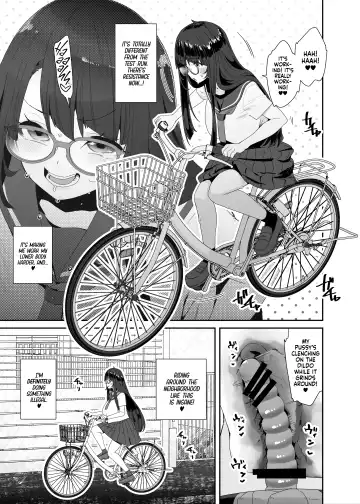 [Maeshima Ryou] Dosukebe Kyonyuu Joshi ga Acme Jitensha de Osanpo Onanie suru Hanashi | The Slutty, Stacked Middle Schooler Who Gets Off on her Bike Fhentai - Page 10
