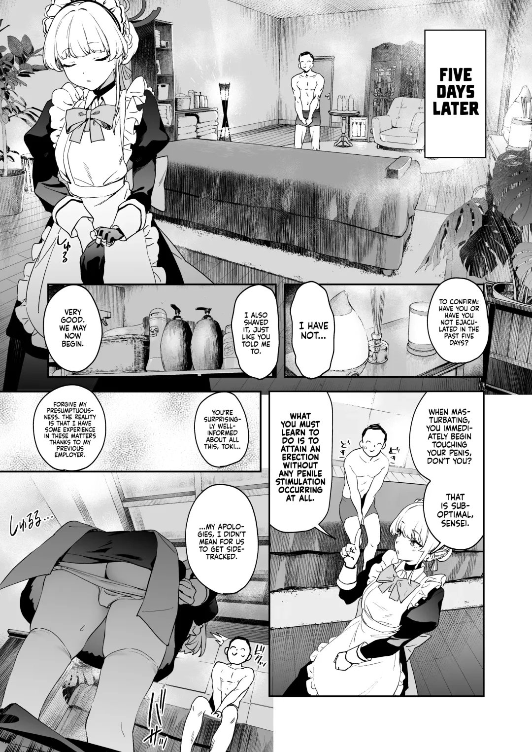 [Kito Sakeru] Toki no Bokkiryoku Kaizen Perfect Training | Toki's Erection Perfection Course Fhentai - Page 9