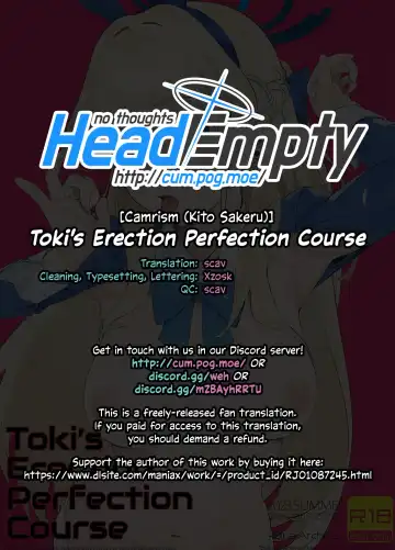 [Kito Sakeru] Toki no Bokkiryoku Kaizen Perfect Training | Toki's Erection Perfection Course Fhentai - Page 39