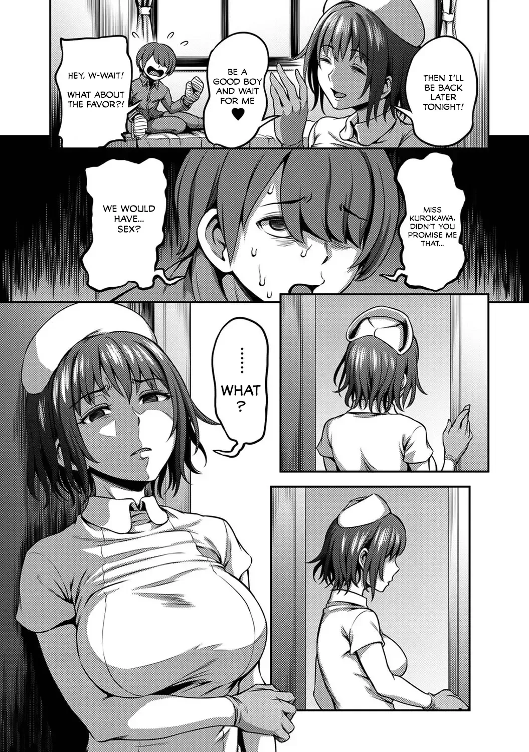 [Kameyama Shiruko] Sakusei Byoutou ~Seikaku Saiaku no Nurse shika Inai Byouin de Shasei Kanri Seikatsu~ Ch. 2 Zenpen | Life in a Hospital With Only the Worst Nurses! Ch. 2 Fhentai - Page 14