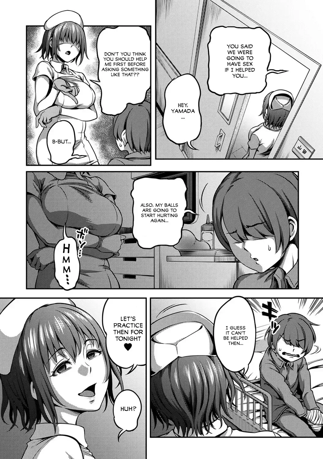 [Kameyama Shiruko] Sakusei Byoutou ~Seikaku Saiaku no Nurse shika Inai Byouin de Shasei Kanri Seikatsu~ Ch. 2 Zenpen | Life in a Hospital With Only the Worst Nurses! Ch. 2 Fhentai - Page 15