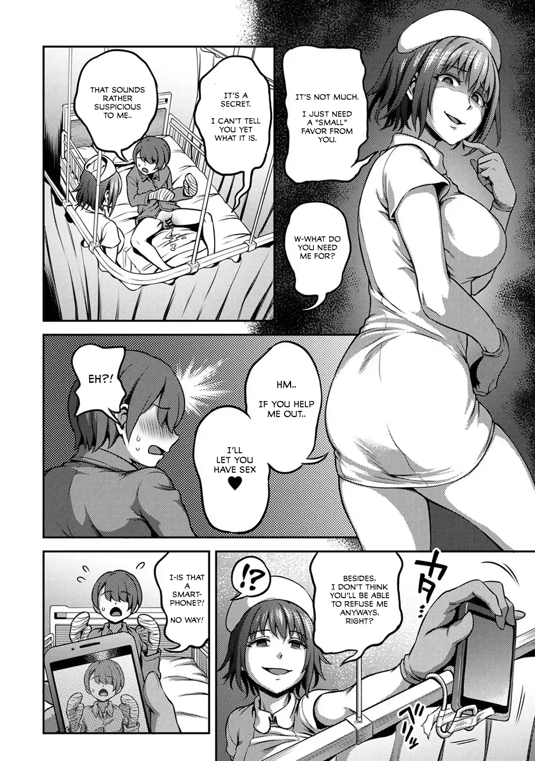 [Kameyama Shiruko] Sakusei Byoutou ~Seikaku Saiaku no Nurse shika Inai Byouin de Shasei Kanri Seikatsu~ Ch. 2 Zenpen | Life in a Hospital With Only the Worst Nurses! Ch. 2 Fhentai - Page 9