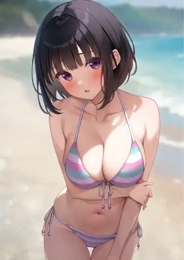 [Karutamo] Ecchi na Onaka Kansatsu. Onaka×Mizugi Fhentai - Page 35