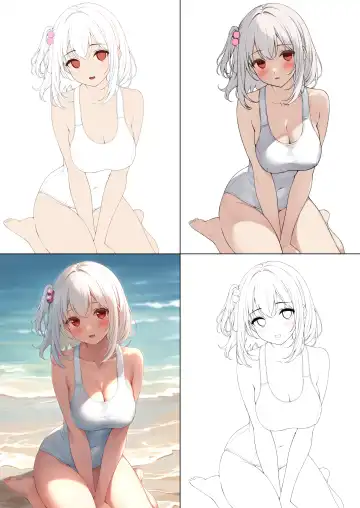 [Karutamo] Ecchi na Onaka Kansatsu. Onaka×Mizugi Fhentai - Page 46