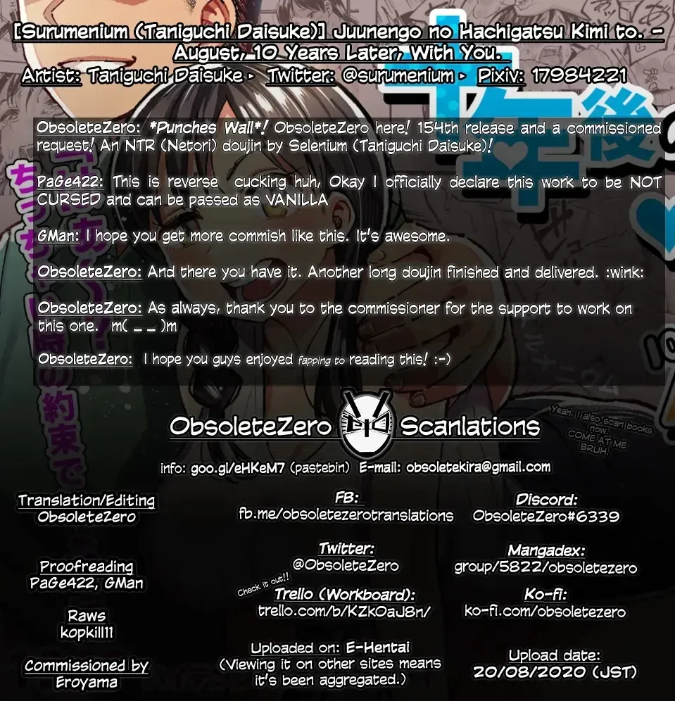 [Taniguchi Daisuke] Juunengo no Hachigatu Kimi to. | August, 10 Years Later, With You. Fhentai - Page 136