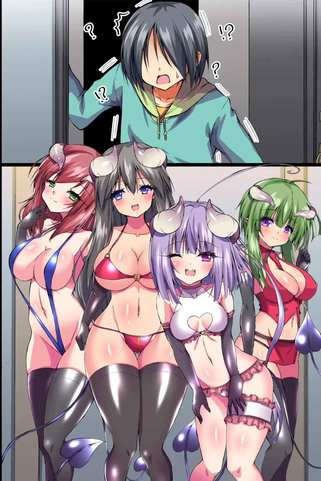Boku mo Ane mo Imouto mo Hahaoya mo Succubus ni Natta node 2 Bitch na Inma-tachi no Mugen Harem Shibosei Jigoku Fhentai - Page 50