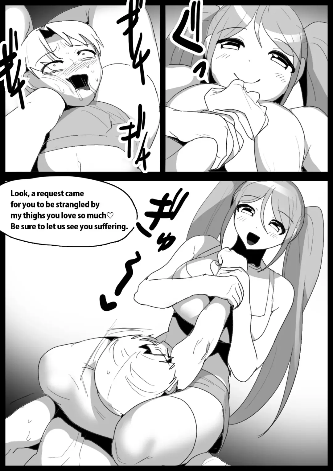 [Toppogi] Boxer no Ore ga, Kyonyuu Joshi Pro Wrestler Futari ni Namahaishin de Juurin Sare, Koukai Shokei Sareru Hanashi. | Publically punished and trampled by two large-breasted wrestlers. Fhentai - Page 22