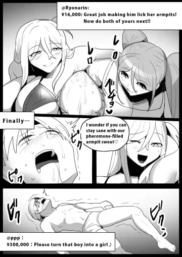 [Toppogi] Boxer no Ore ga, Kyonyuu Joshi Pro Wrestler Futari ni Namahaishin de Juurin Sare, Koukai Shokei Sareru Hanashi. | Publically punished and trampled by two large-breasted wrestlers. Fhentai - Page 19