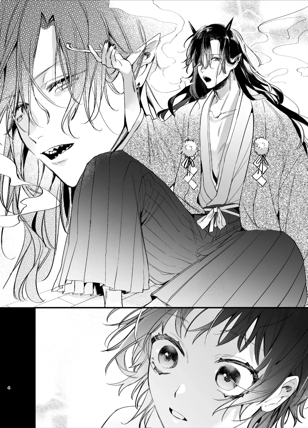 [Umekoppe] Ikenie Onna wa Kodoku na Onigami-sama ni Tsugai Koubi de Otosareru Fhentai - Page 6