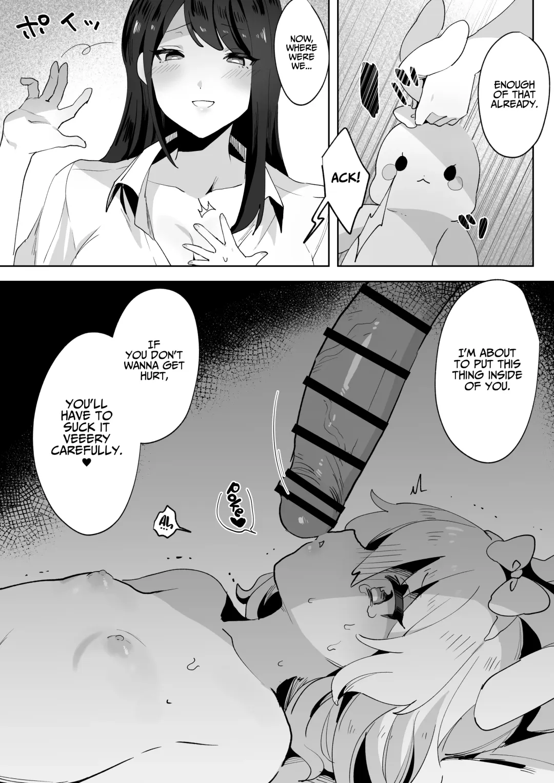 skeb Yuri Ecchi Manga | Runaway Loli and the Futanari Onee-san Fhentai - Page 13