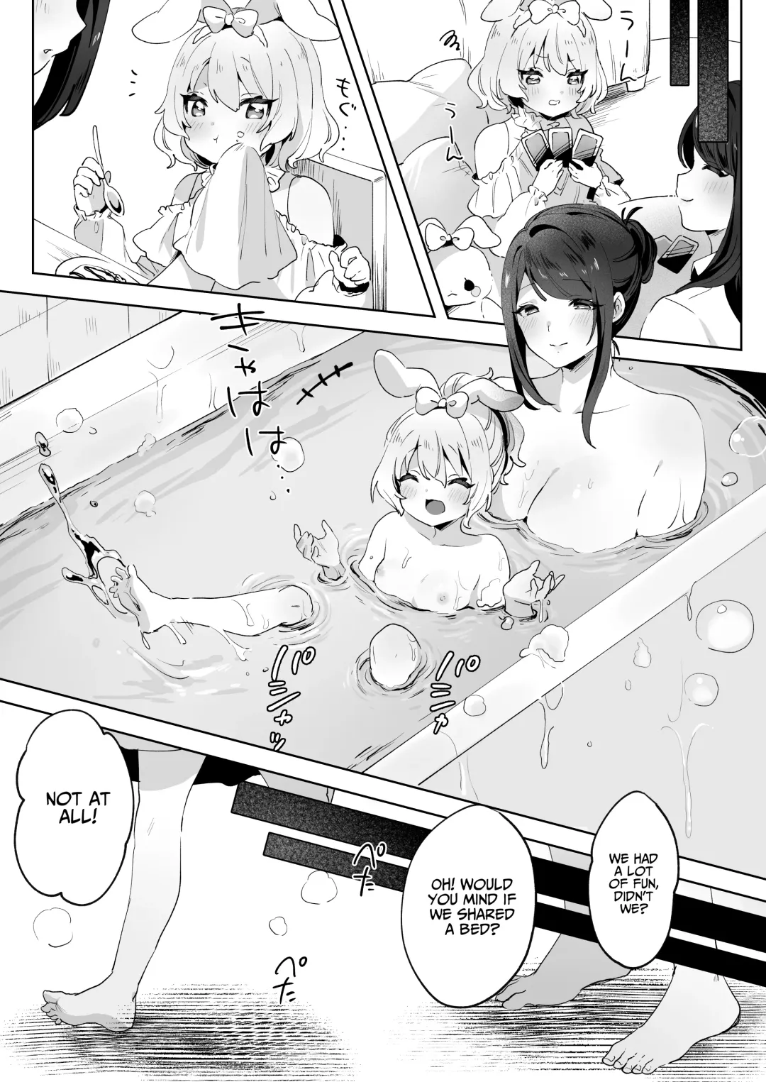 skeb Yuri Ecchi Manga | Runaway Loli and the Futanari Onee-san Fhentai - Page 4