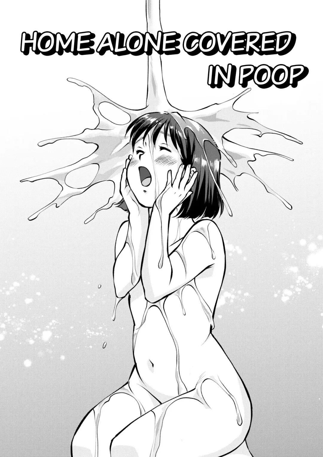 Unko Mamire de Orusuban | Home Alone Covered in Poop Fhentai - Page 1