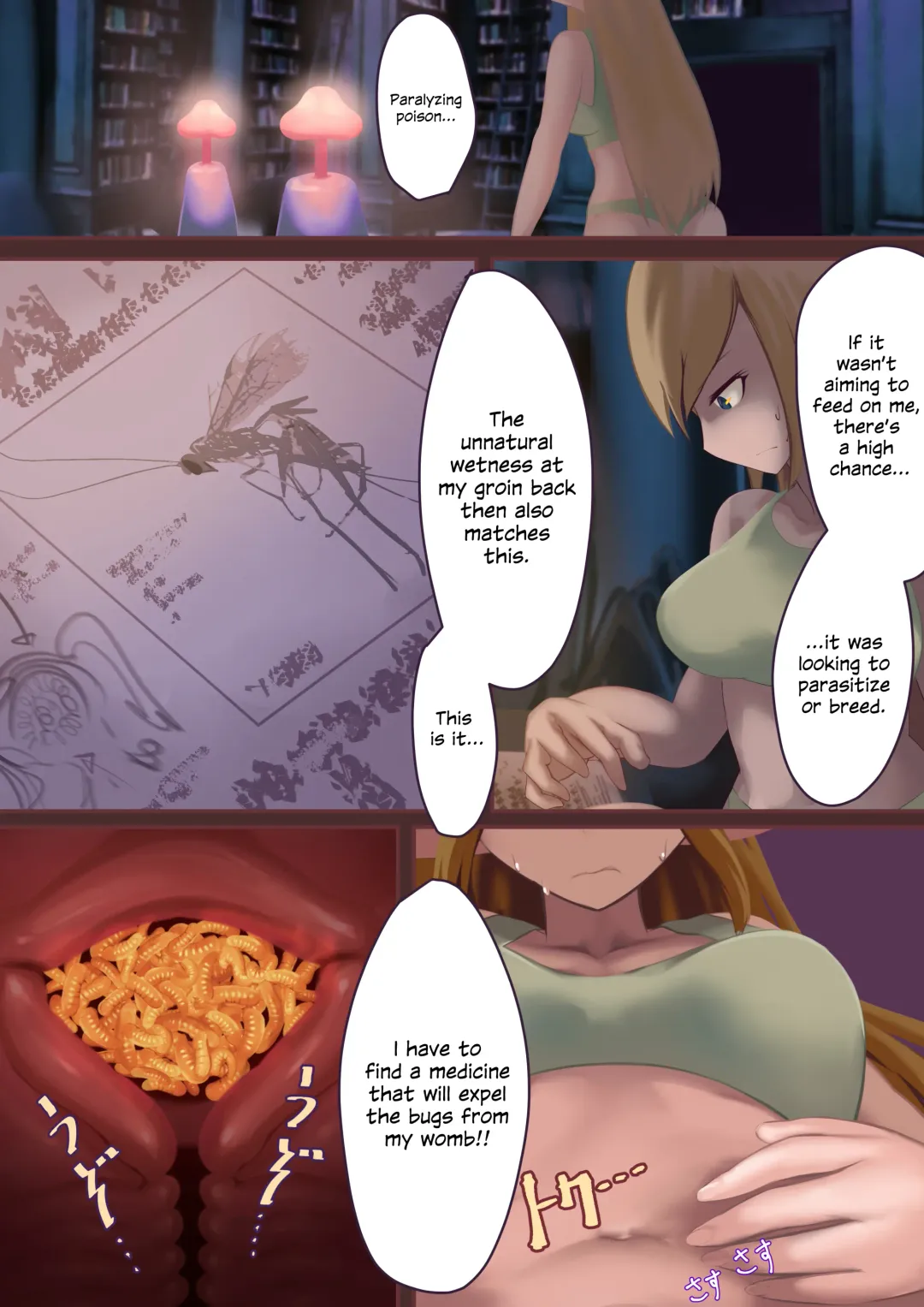 [Quorl Crossbreed] Ishukan Haibokutan ~Mushi ni Makete Ninshin Shussan suru Onnatachi~ (decensored) Fhentai - Page 36