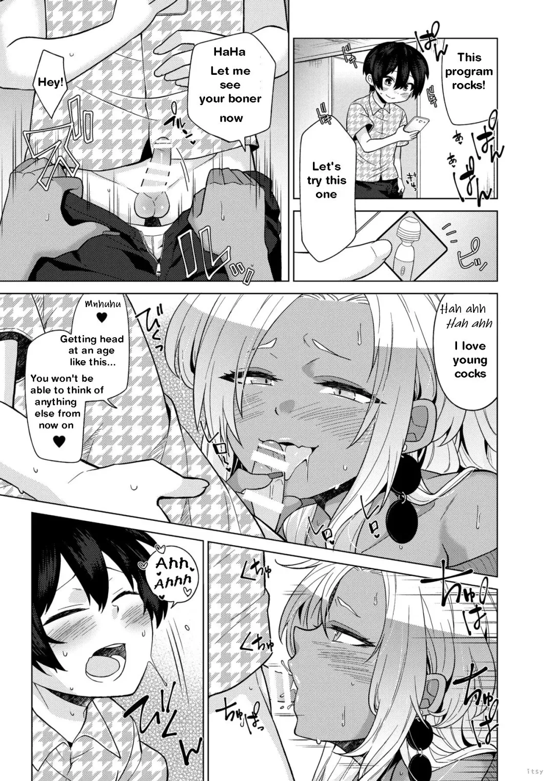 [Knsk] Josou Gal Otoko-kun ni Appli de Ecchi na Itazura Shite Mita 2 | The Prank App 2 Fhentai - Page 13