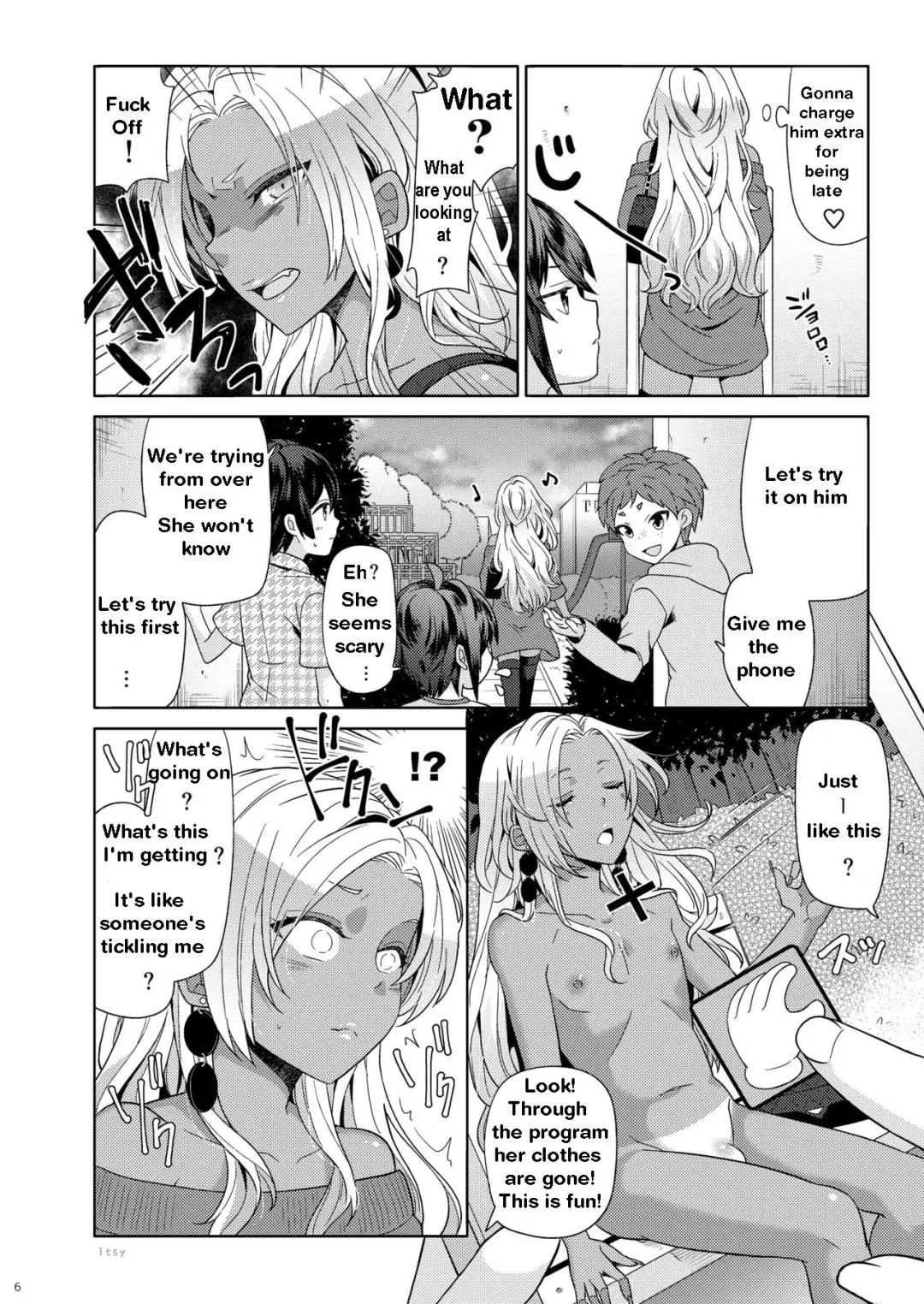 [Knsk] Josou Gal Otoko-kun ni Appli de Ecchi na Itazura Shite Mita 2 | The Prank App 2 Fhentai - Page 4