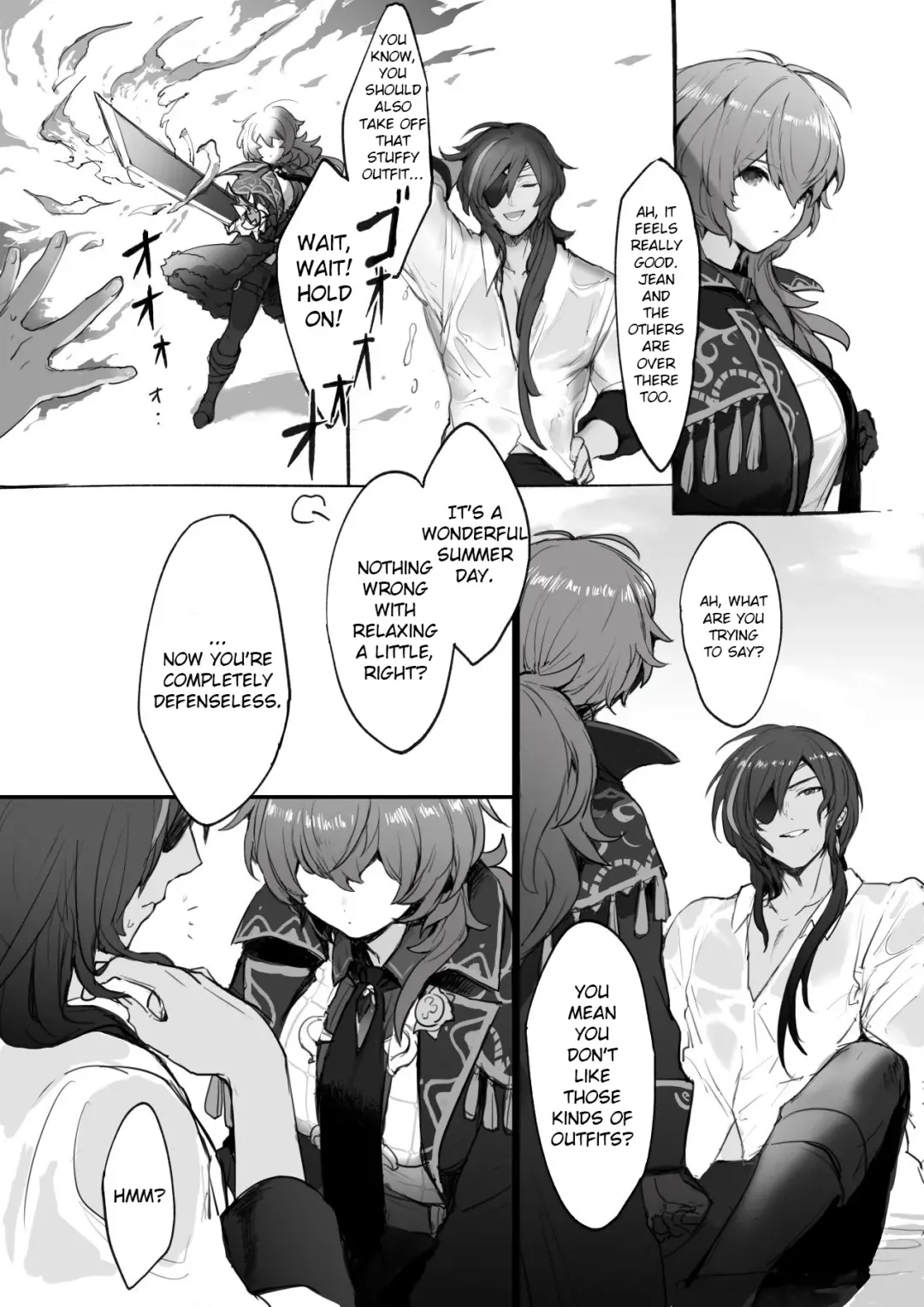 [Nuru] Nakayoshi Kaeya & Diluc Wa Chapter 1 Fhentai - Page 4