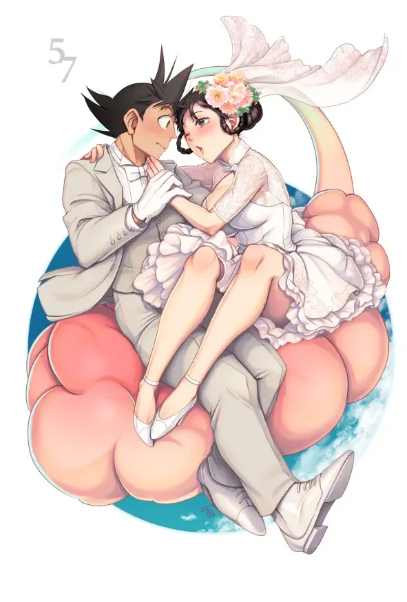 [Harunaga Makito] Goku x Chichi story throughout time Fhentai - Page 1