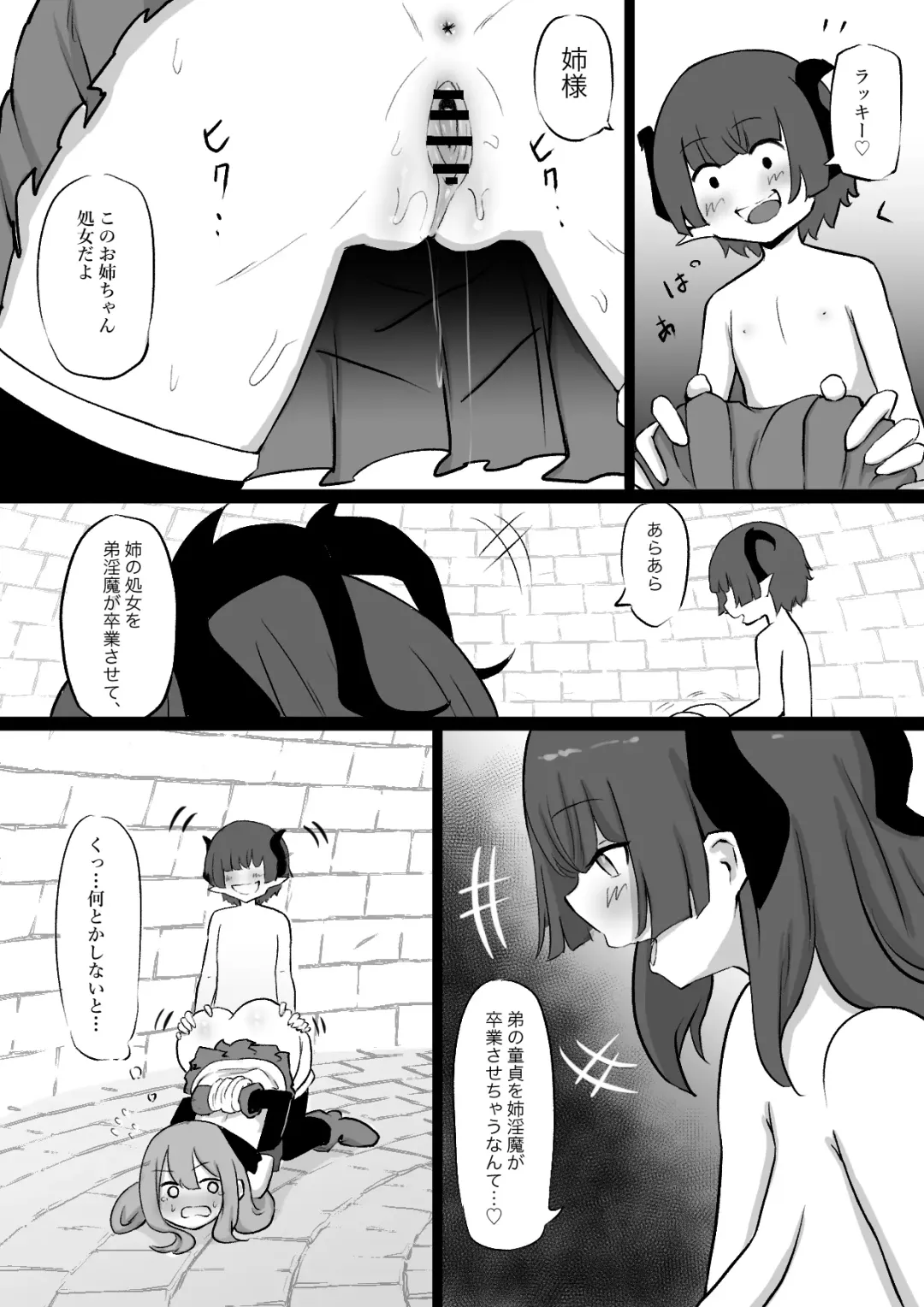 [Zandoro] Ane wa Incubus ni Tanetsuke Sare, Otouto wa Succubus no Kachiku ni Sareru Ohanashi Fhentai - Page 6