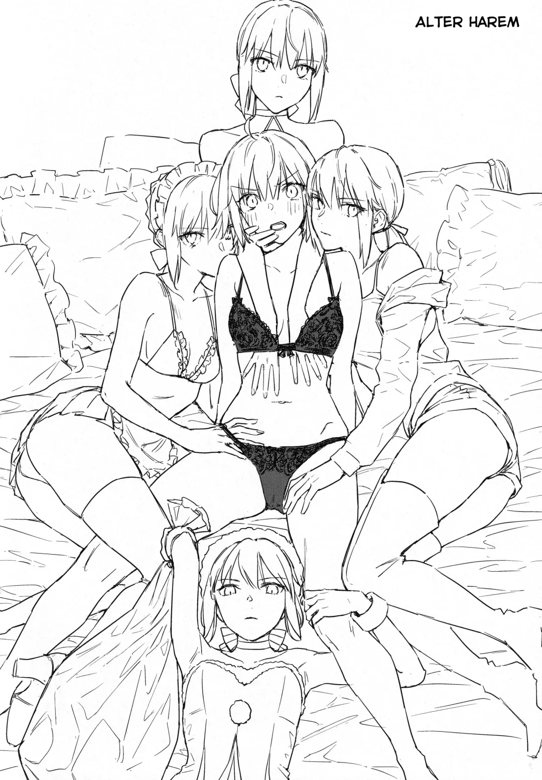 [Nipi] Artoria Alter x Jeanne Alter Sairokushuu Fhentai - Page 130