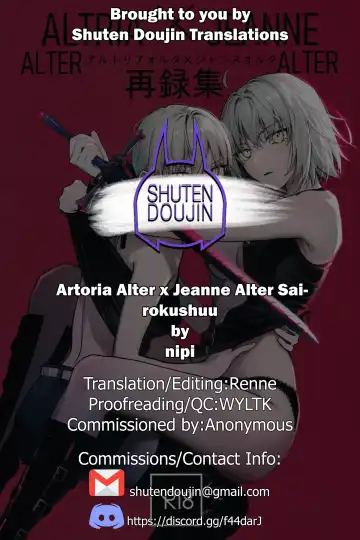 [Nipi] Artoria Alter x Jeanne Alter Sairokushuu Fhentai - Page 165