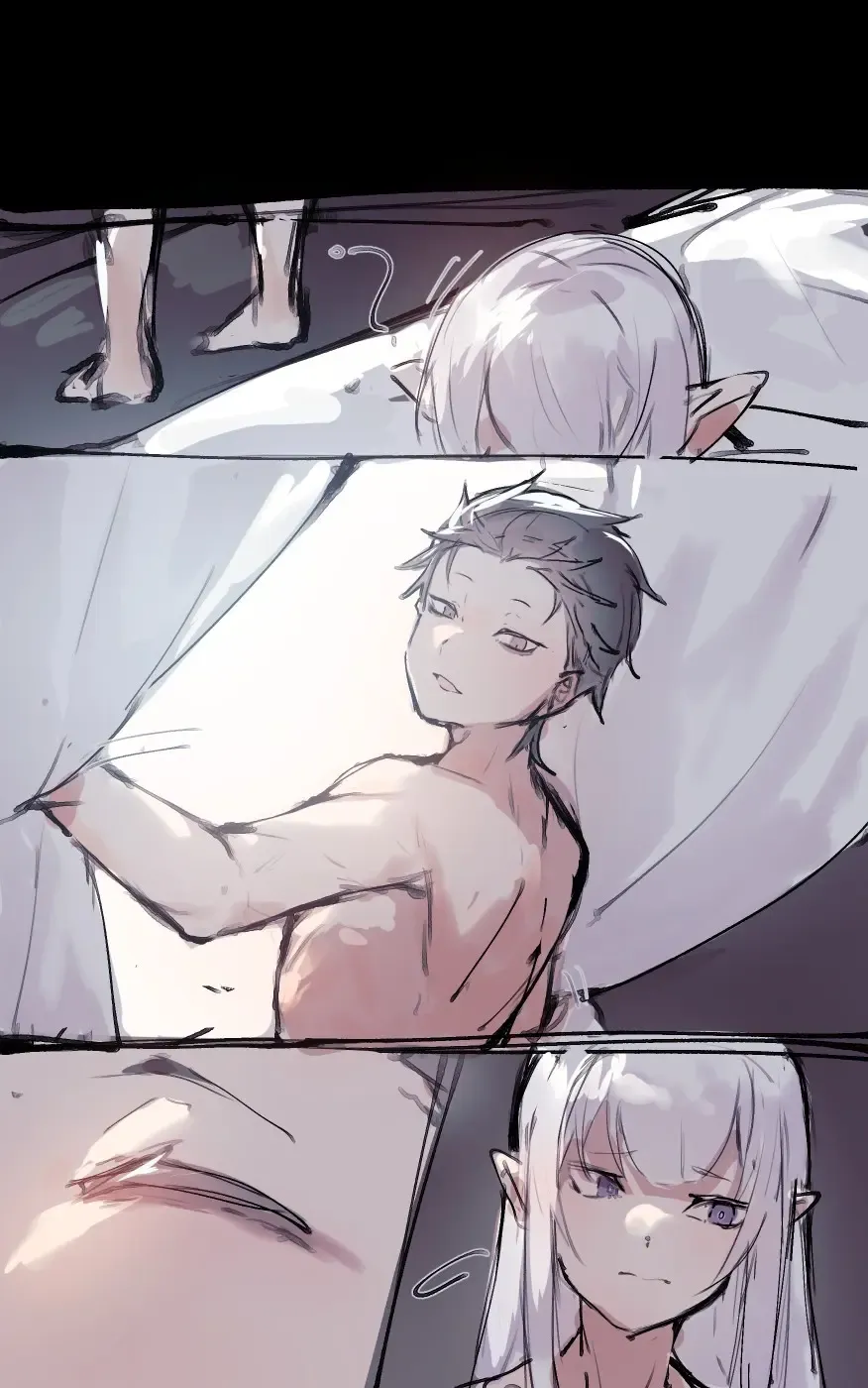 Emilia comforts Subaru Fhentai - Page 8