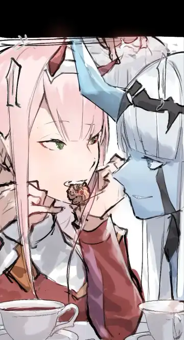 Zero Two and Zero One x Hiro futa Fhentai - Page 10