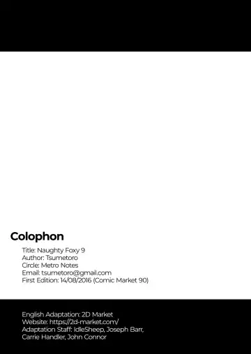 [Tsumetoro] Kitsune-san no H na Hon 9 | Naughty Foxy Vol. 9 (decensored) Fhentai - Page 37