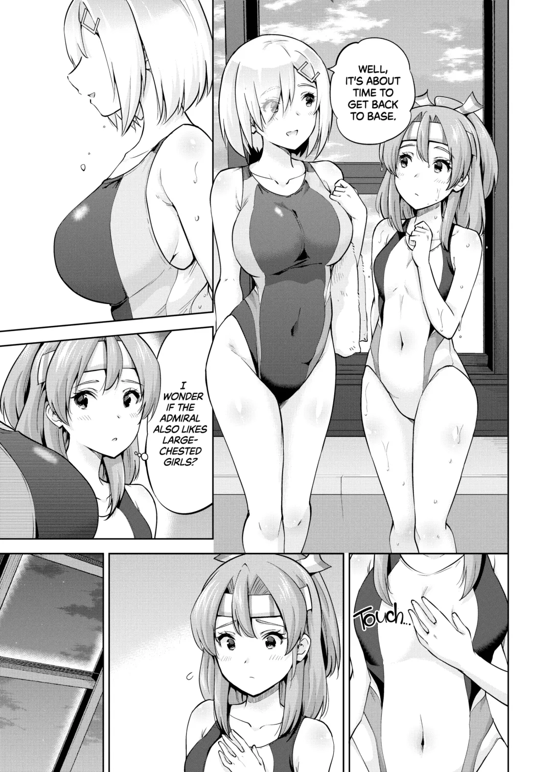 [Sarfata] Kyouei Mizugi na Zuihou-chan to Hamakaze-san to. | Zuihou and Hamakaze in Racing Swimsuits (decensored) Fhentai - Page 4