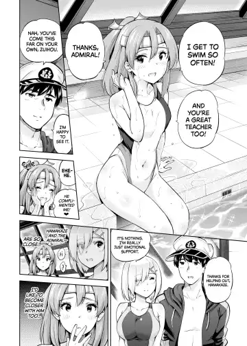 [Sarfata] Kyouei Mizugi na Zuihou-chan to Hamakaze-san to. | Zuihou and Hamakaze in Racing Swimsuits (decensored) Fhentai - Page 3