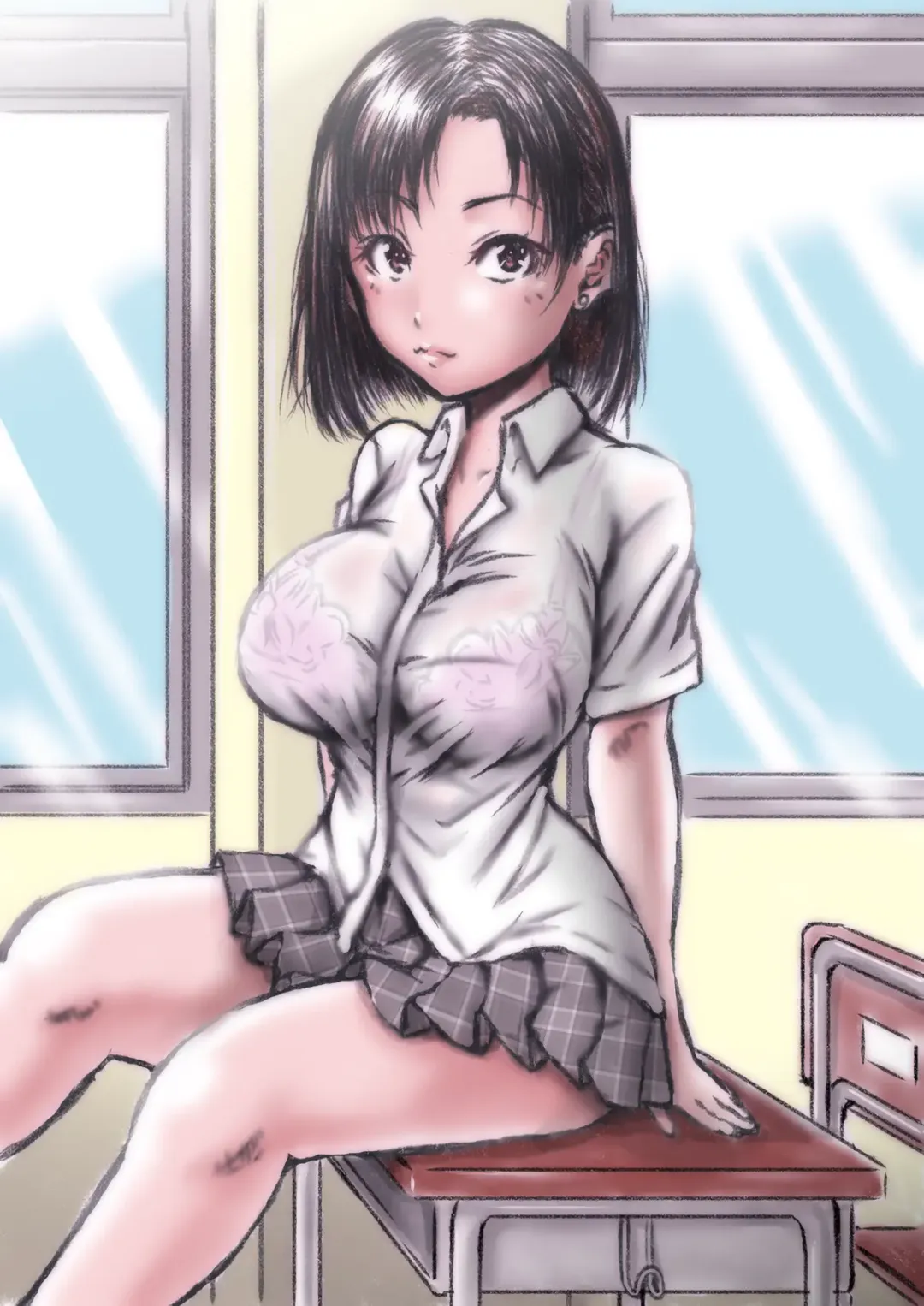 [Numa] Eroi Karada ni Natta Osananajimi ga Onaji Class no Yankee to... Fhentai - Page 24