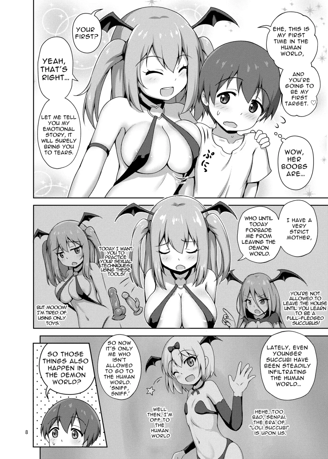 [Arisu Kazumi] Hakoiri Succubus, Shota ni Deau. | Sheltered Succubus Meets Shota. Fhentai - Page 8