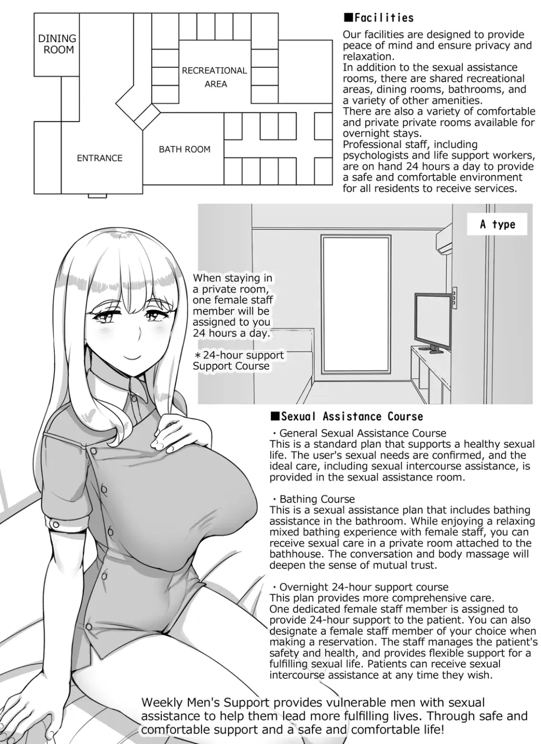 [Abubu] Jakusha Dansei Kaigo Service "Weekly Men's Support" | Weak Male Care Service "Weakly Men's support" Fhentai - Page 8