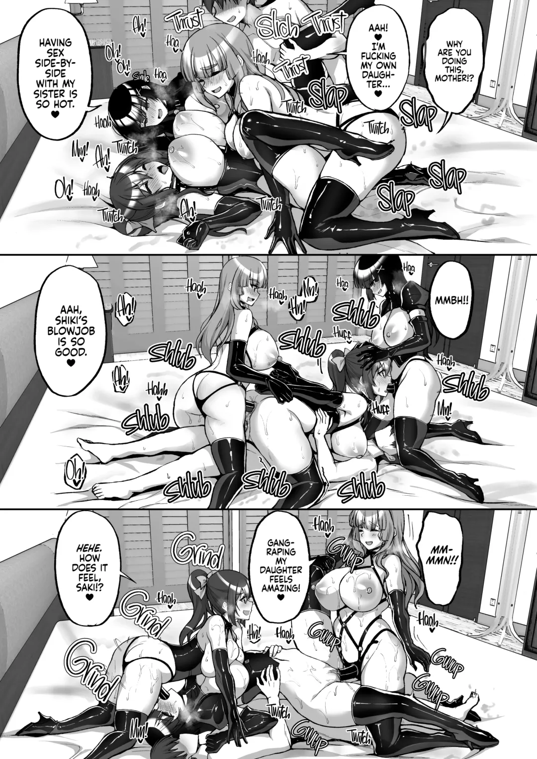 [Takeda Aranobu] Chishojo Fuuki Iin no Minna ni Ienai Inbi na Onegai 7 ~Shimai to Mama o Seiteki ni Moteasobu Otomarikai Zenpen~ (decensored) Fhentai - Page 62