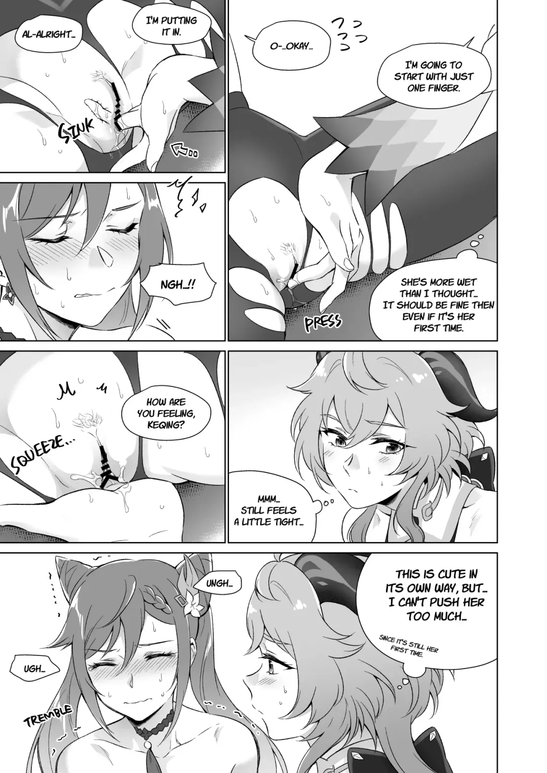 [Negom] Ecchi desu yo Keqing-san! | You're So Lewd, Lady Keqing! Fhentai - Page 20