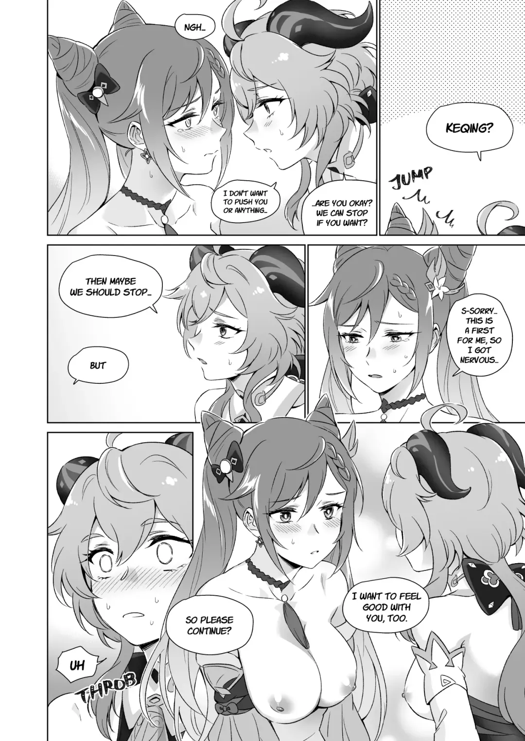 [Negom] Ecchi desu yo Keqing-san! | You're So Lewd, Lady Keqing! Fhentai - Page 21