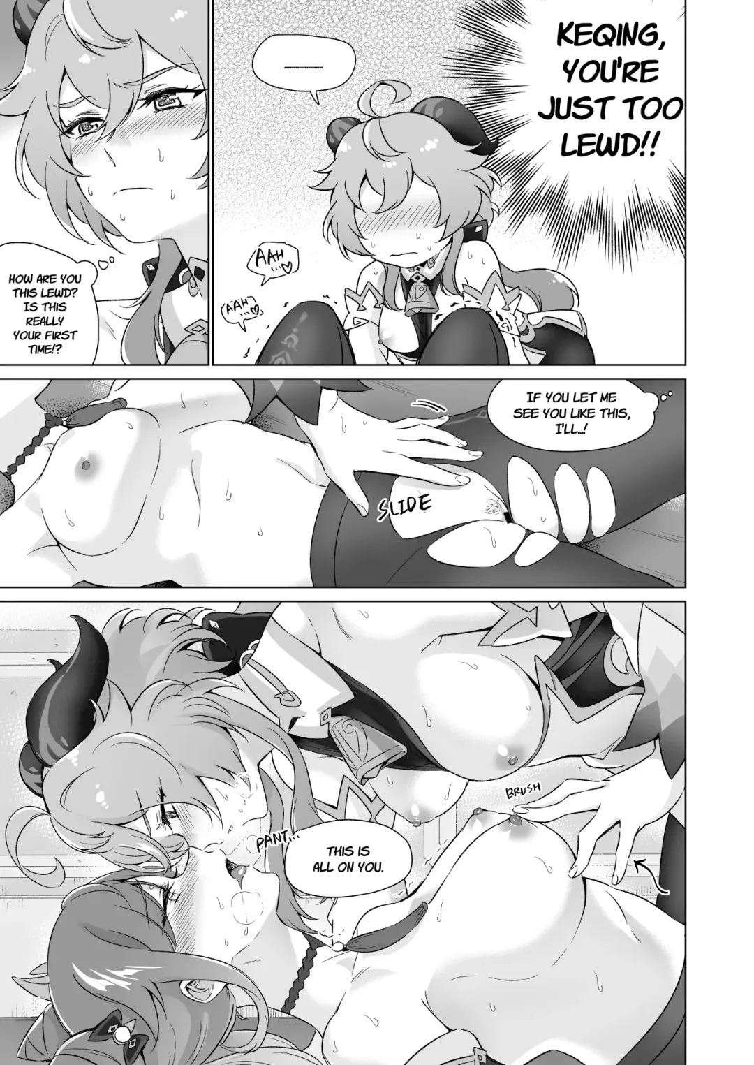 [Negom] Ecchi desu yo Keqing-san! | You're So Lewd, Lady Keqing! Fhentai - Page 28