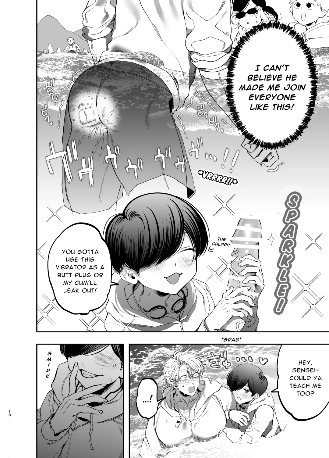 [Kanipan Mushamusha] Kyokon Sugiru Oshiego ni Choukyou Sarete Ketsuman Dorei ni Narimashita ~Dokidoki Rinkai Gakkou Hen~ | Sexually Trained By My Excessively Big Dicked Student ~Thrilling Seaside School Trip~ Fhentai - Page 17