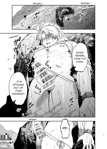 [Kanipan Mushamusha] Kyokon Sugiru Oshiego ni Choukyou Sarete Ketsuman Dorei ni Narimashita ~Dokidoki Rinkai Gakkou Hen~ | Sexually Trained By My Excessively Big Dicked Student ~Thrilling Seaside School Trip~ Fhentai - Page 4