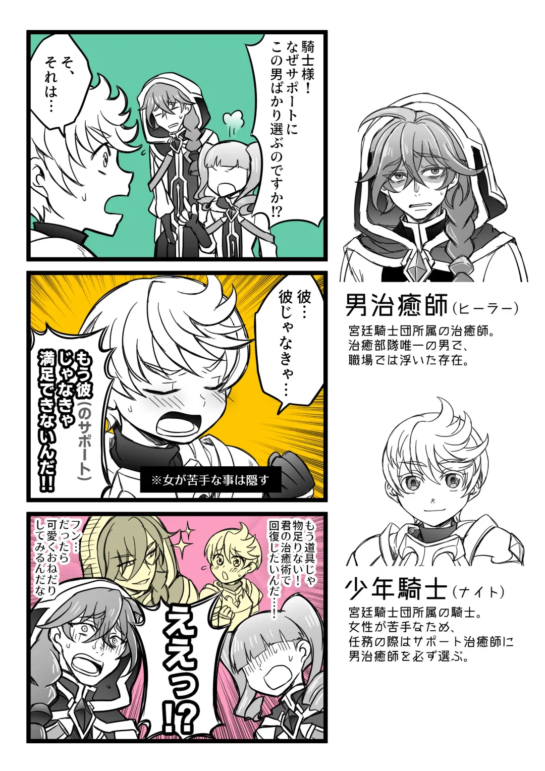 [Dainakishin] Otoko Chiyushi to Shounen Kishi no Sosei kara Hajimaru Kimyou na Kankei Fhentai - Page 49