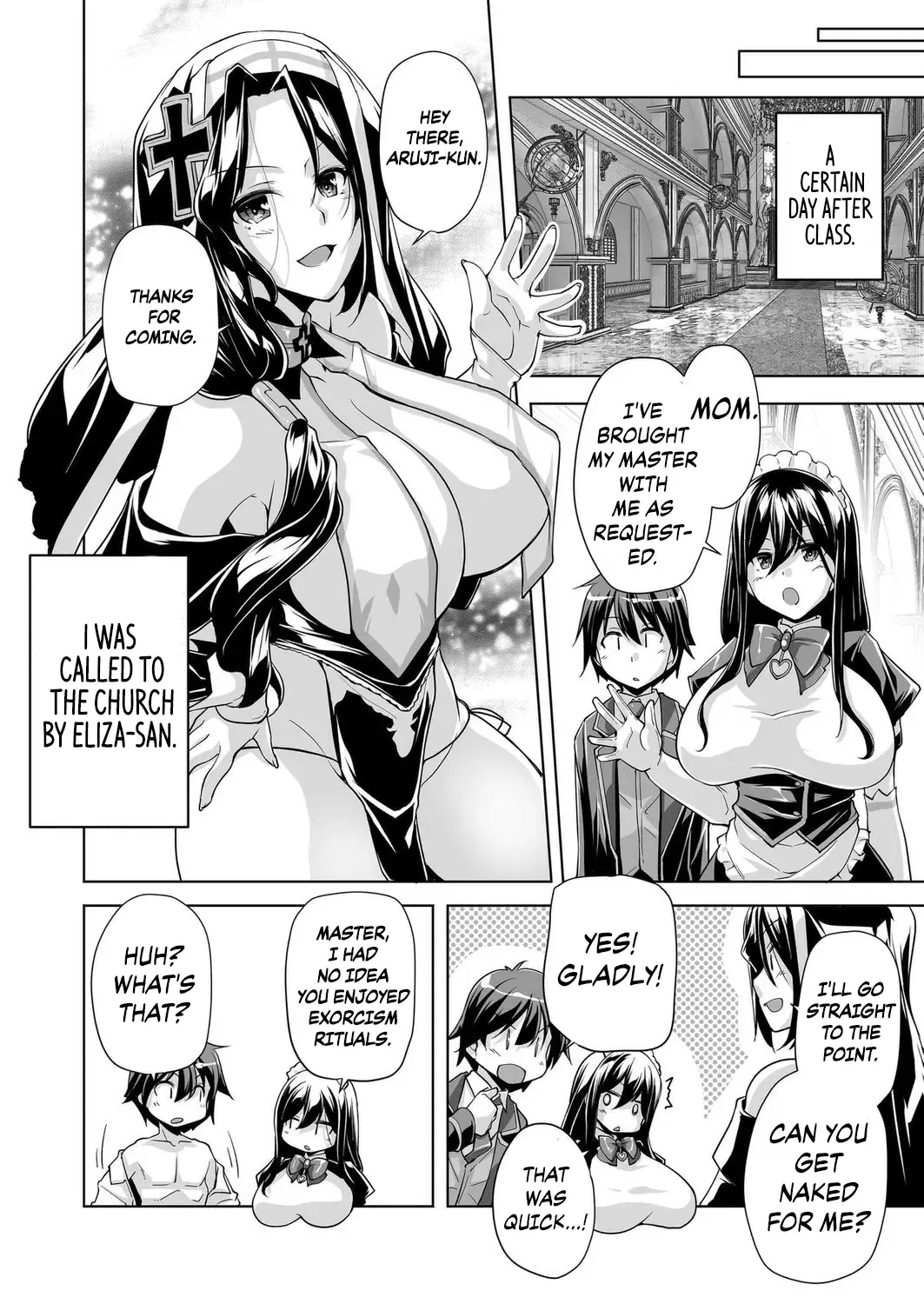 [Nishizaki Eimu] Motto! Haramase! Honoo no Oppai Isekai Oppai Maid Gakuen! Ch. 2 Fhentai - Page 12