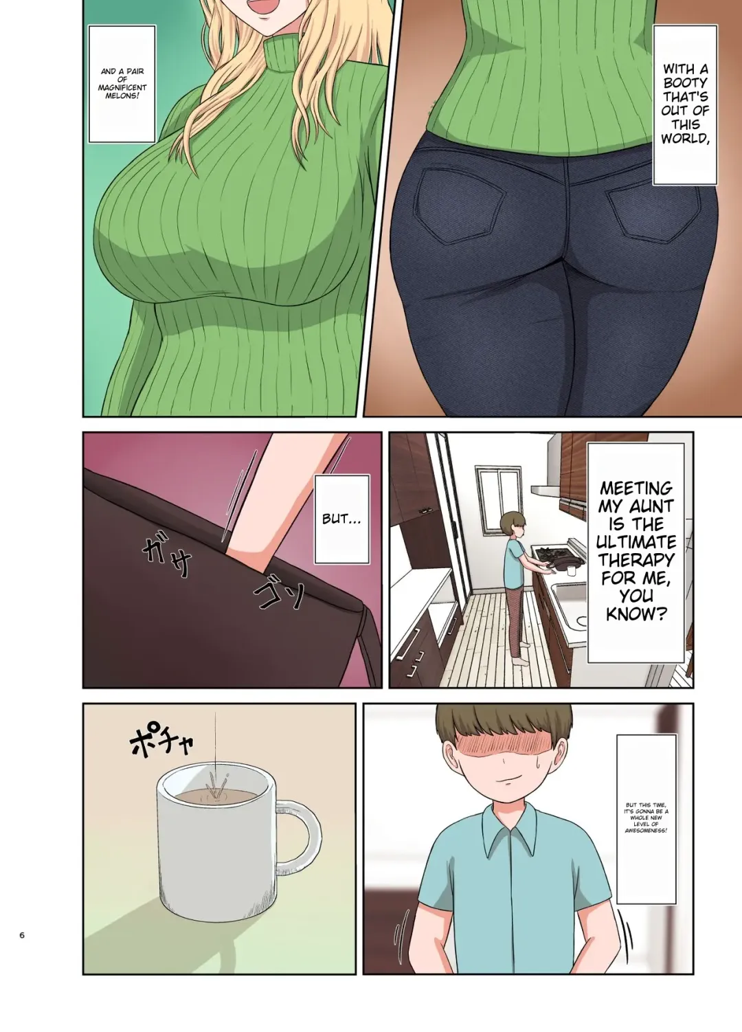 [Saitou Renji] Kinpatsu Oba-san no Suiminkan | Blonde Aunt's Sleep Rape Fhentai - Page 5