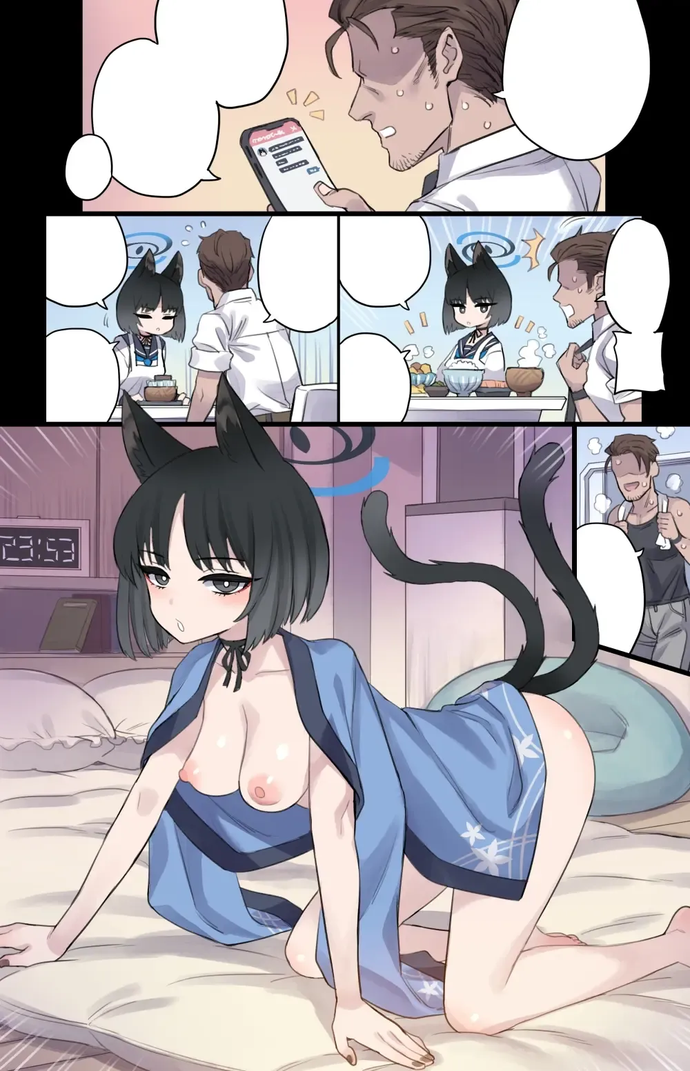 [Mimonel] Yuuwaku Heta na Sanbou Neko Musume Fhentai - Page 6