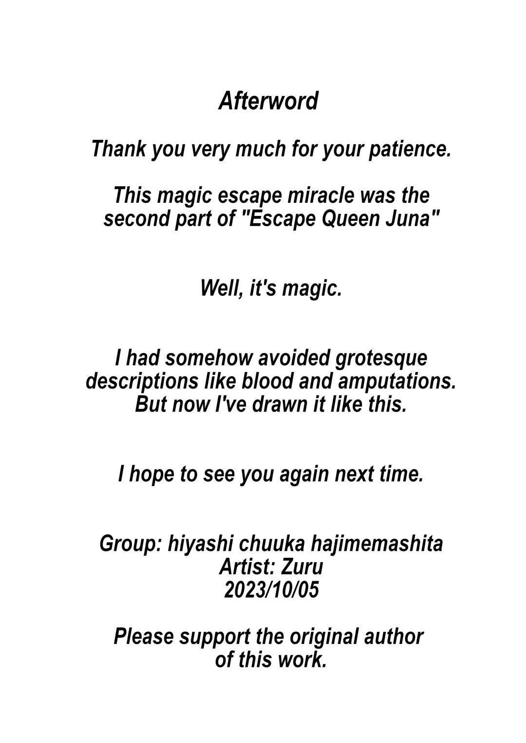 [Zuru] Kanzen Kousoku Dasshutsu Magic! Jintai Setsudan Sarete Seikan Dekiru no ka!? | Escape Queen Juna - Can she survive without her limbs? Fhentai - Page 28