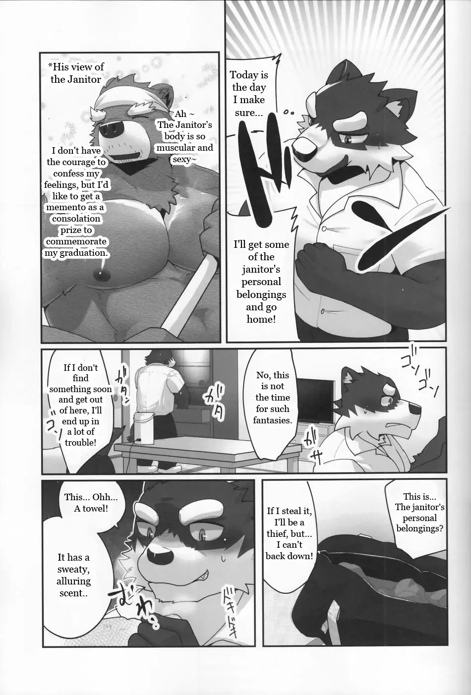 [Kyatune] Youmuin-san wa Youmuin Shitsu de Onaho wo sodateru | The Janitor raises Cock slaves in the Staff Room Fhentai - Page 6