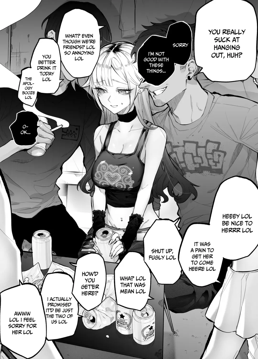 [Egaki Numa] Namaiki na Gal Ane o Ore no Houhou de Wakaraseru Koto ni Shita Hi | The Day I Decided to Make My Cheeky Gyaru Sister Understand in My Own Way Fhentai - Page 1