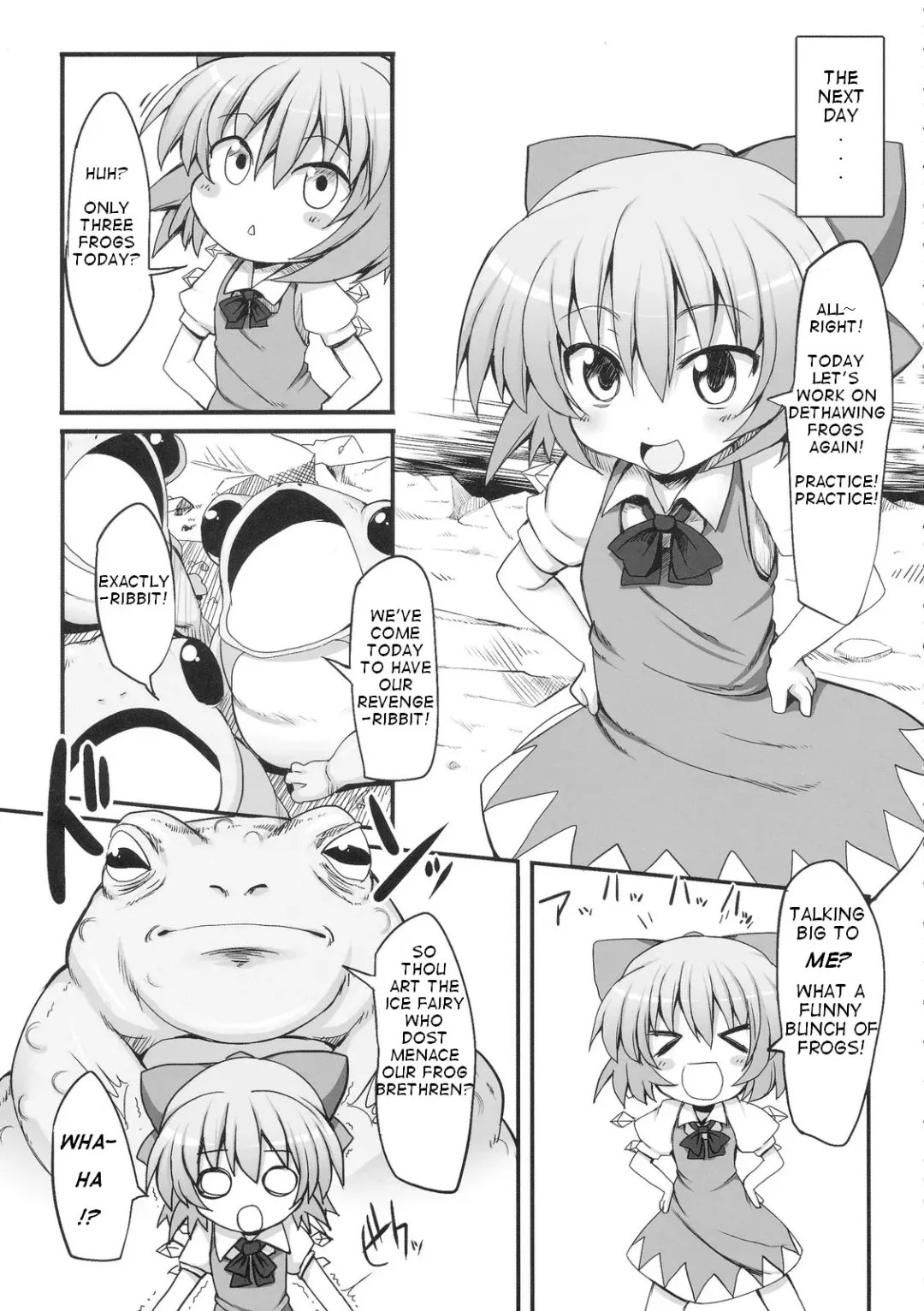 [Suga Hideo] Cirno Dai Pinch! ~Kaeru no Fukushuu Hen~ | Cirno in Big Trouble! ~ Revenge of the Frogs ~ Fhentai - Page 5
