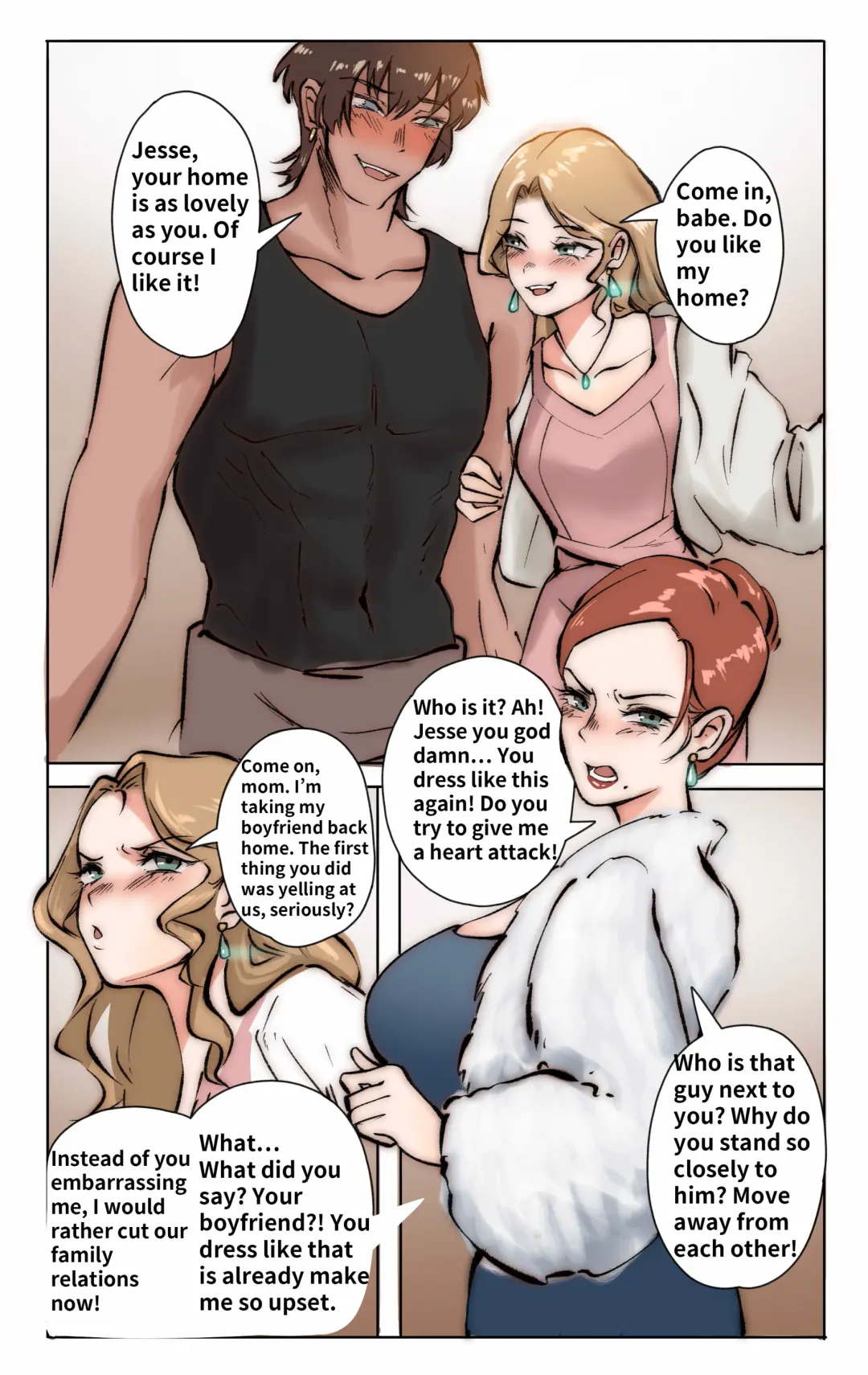 [Midnight] Mother and her sissy son 01 Fhentai - Page 1