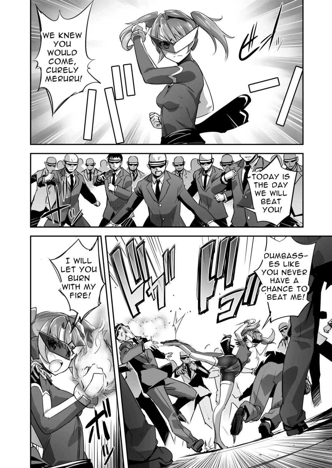 [Sasayuki] Enhyou Souki Twin Curely Yuri Heroine wa Otoko no Chinpo ni Haiboku suru Zenpen + Kouhen | FlameFrost Duo TWIN CURELY ~Yuri Heroines Defeated By Dick~ Part 1+2 Fhentai - Page 13